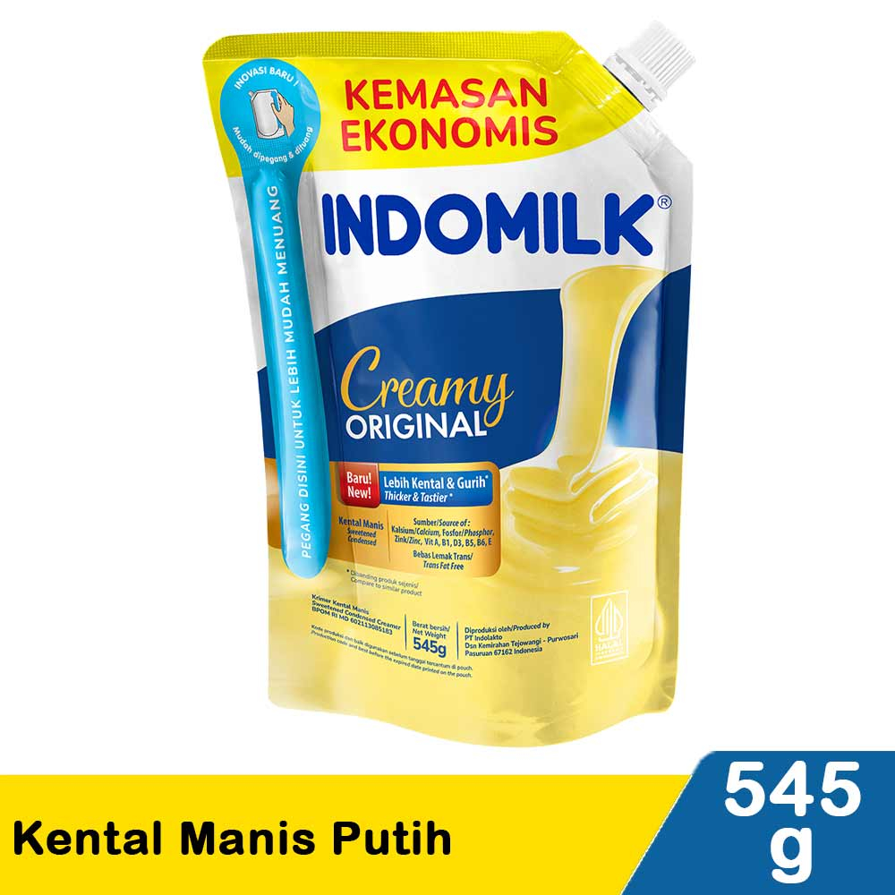 

Indomilk SKM Susu Kental Manis Kemasan Pouch 545g