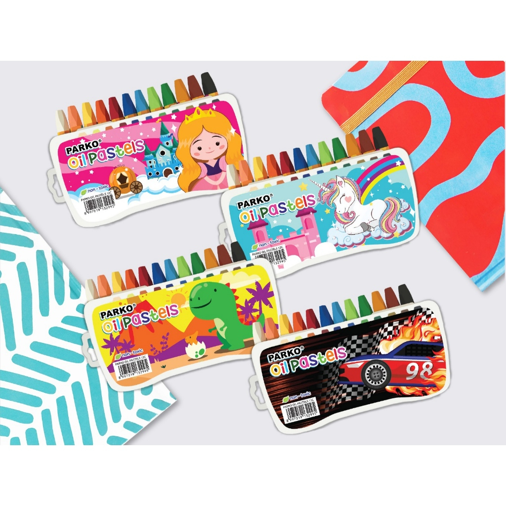 

Crayon / Krayon / Oil Pastel GREEBEL PARKO 12 Warna 12C