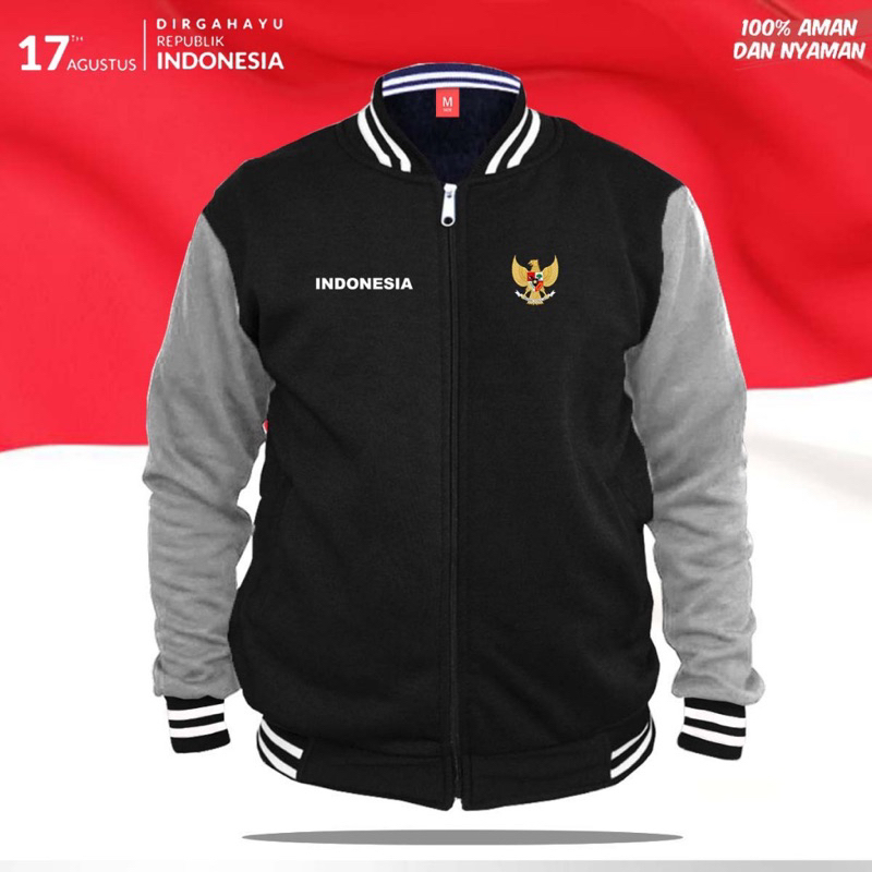 JAKET VARSITY TIMNAS INDONESIA / JAKET CLUB BOLA TERBARU / JAKET GARUDA INDONESIA