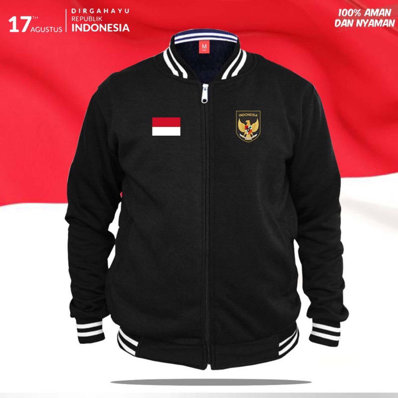 JAKET VARSITY TIMNAS INDONESIA / JAKET CLUB BOLA TERBARU