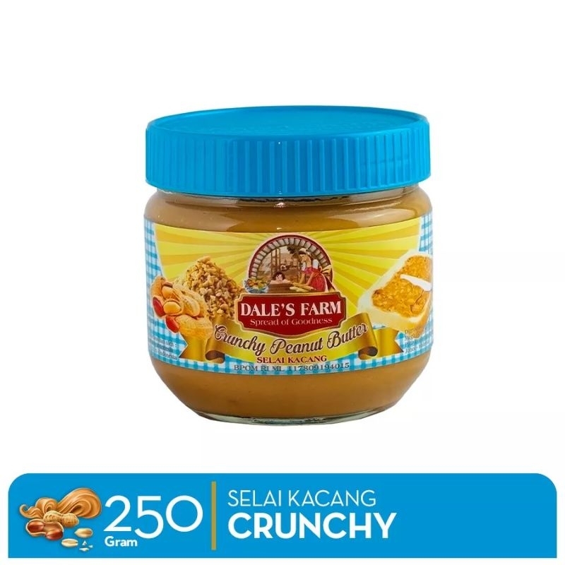 

Dale's Farm Crunchy Peanut Butter - Selai Kacang Selai Roti 250gr