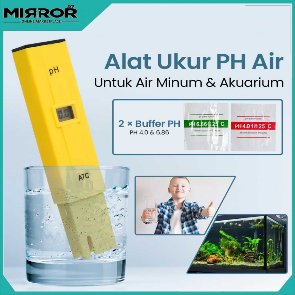 Alat Ukur PH Air PH Meter Tester Untuk Air Minum & Akuarium