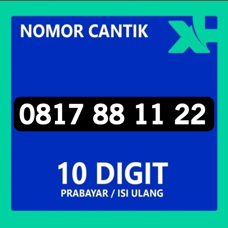 Nomor Cantik XL 10 Digit Kartu Perdana Nocan XL Nomer Cantik XL Murah Meriah Seri AABBCC