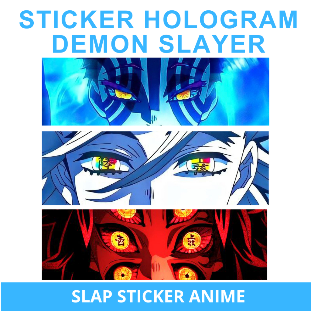 Slap Sticker Anime Demon Slayer Hologram Demon