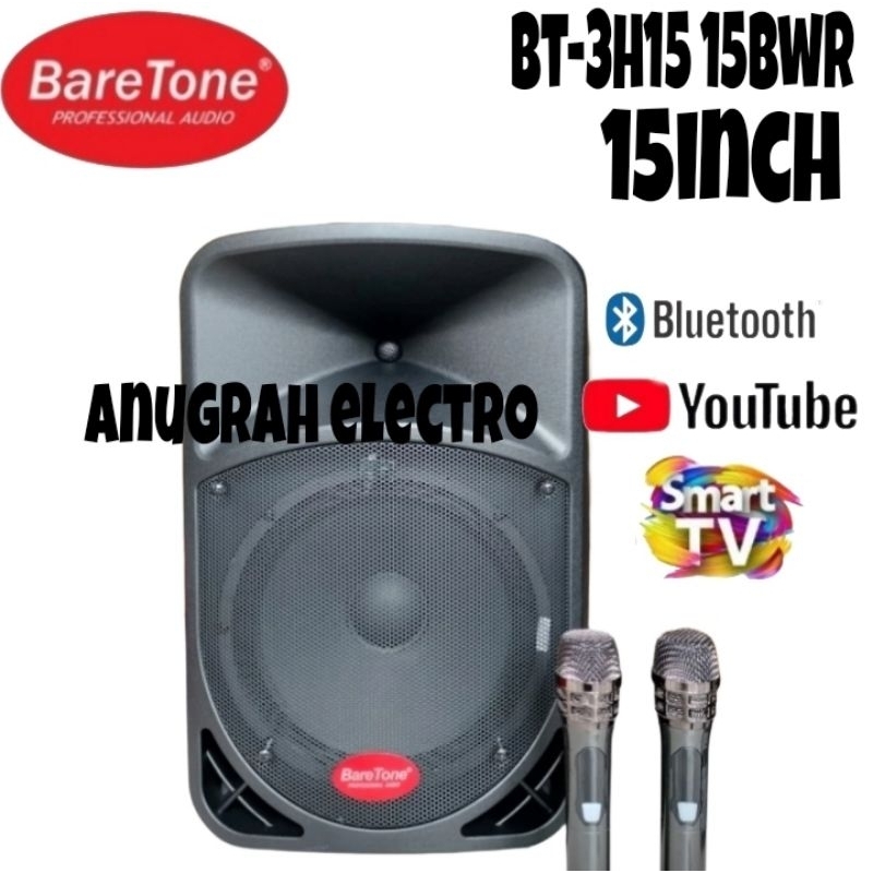 SPEAKER AKTIP PORTABLE meeting  BARETONE 15BWR 15 inch usb bluetoth original