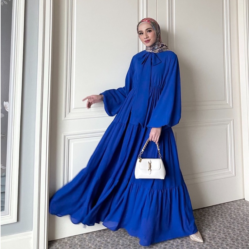 A(2) MAHARANI DRESS | GAMIS BUSUI CASUAL LENGAN KARET ABAYA | FASHION BUSANA MUSLIM WANITA KEKINIAN 