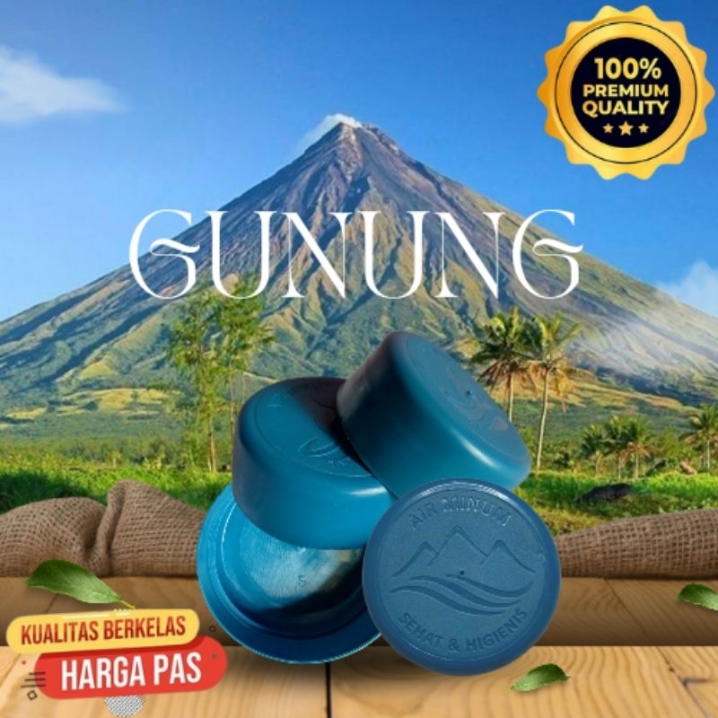 Tutup Galon Air isi Ulang logo Gunung 1000 pcs