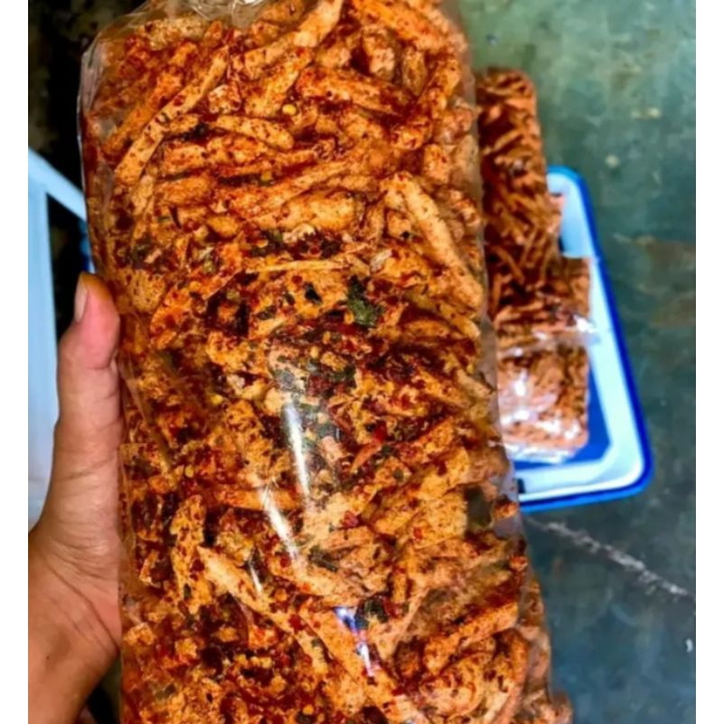 

Basreng pedas daun jeruk