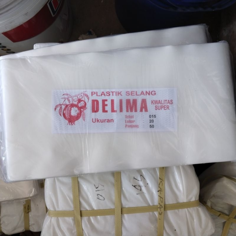 selang plastik 4" delima bening/ putih selang pengairan sawah