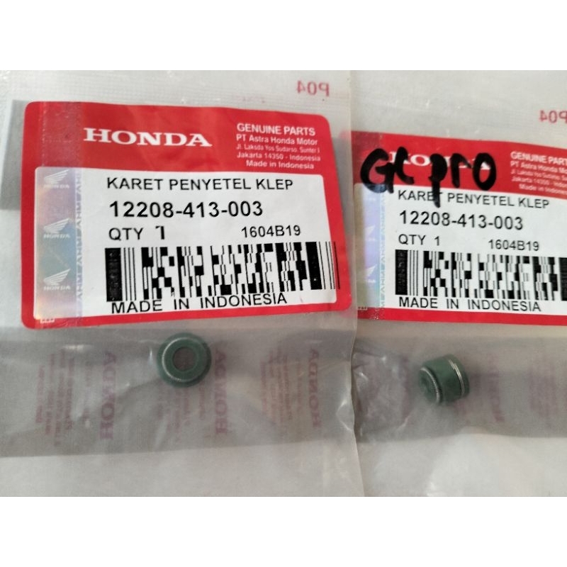 seal klep set ori isi 2 pcs GLpro- Tiger Megapro 12208-413-003- Japan double pet