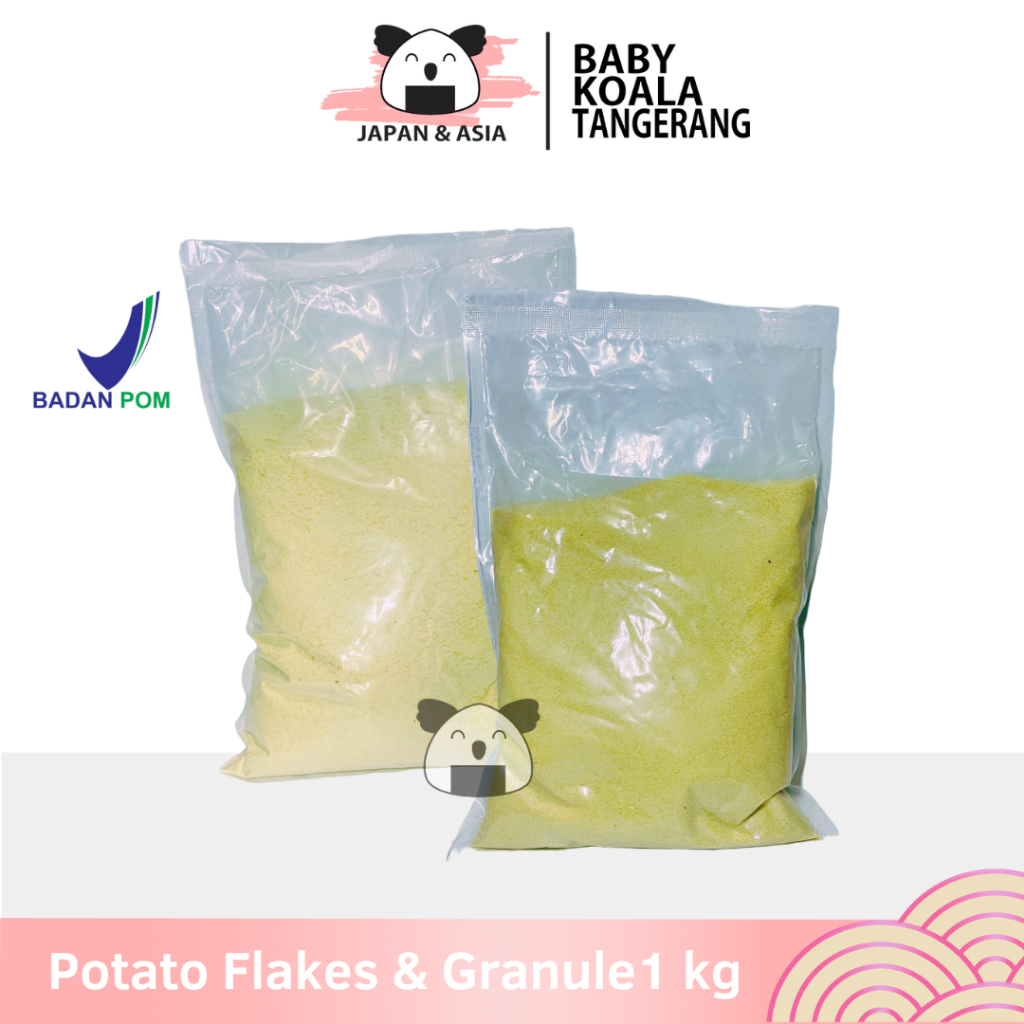 

POTATO FLAKES & GRANULE Dehydrated Tepung Kentang 1 Kg │ for Mashed Potato Import