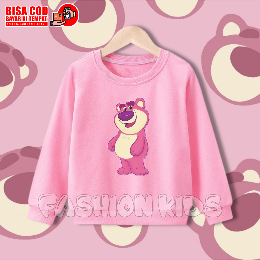Sweater Anak Lotso Toy Story / Crewneck Anak Lotso Toy Story