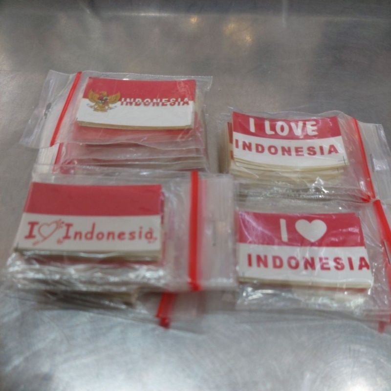 

Stiker pipi I love indonesia