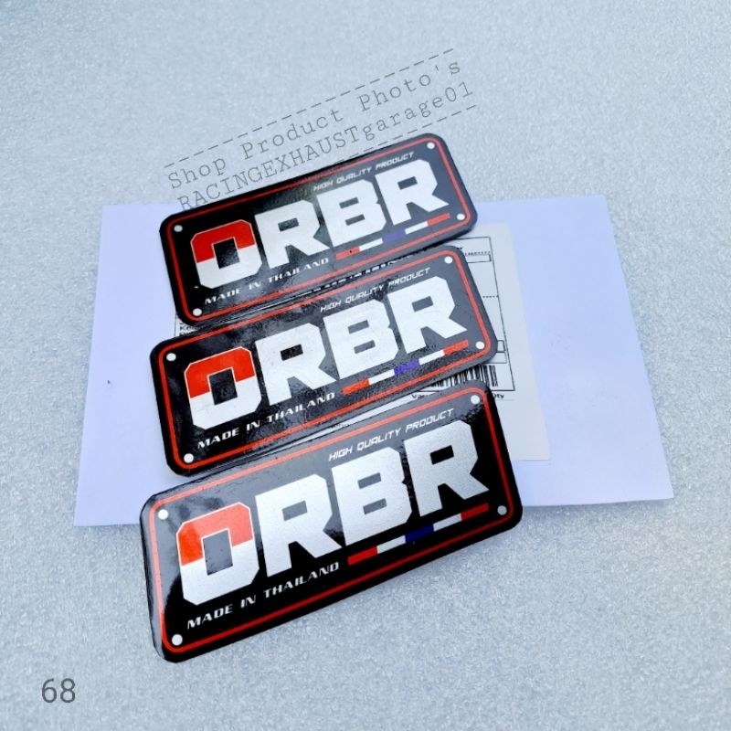 Logo Knalpot Racing ORBR,OPBR Emblem/ Emblem Knalpot ORBR,OPBR,NLK,Daeng sai4,KOU Mahachai