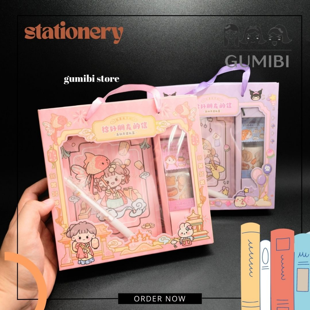 STIKER JBE - 17 PAKET STIKER MASU JURNAL 3 IN 1 MASU CUTE GIRL JOURNALING SET