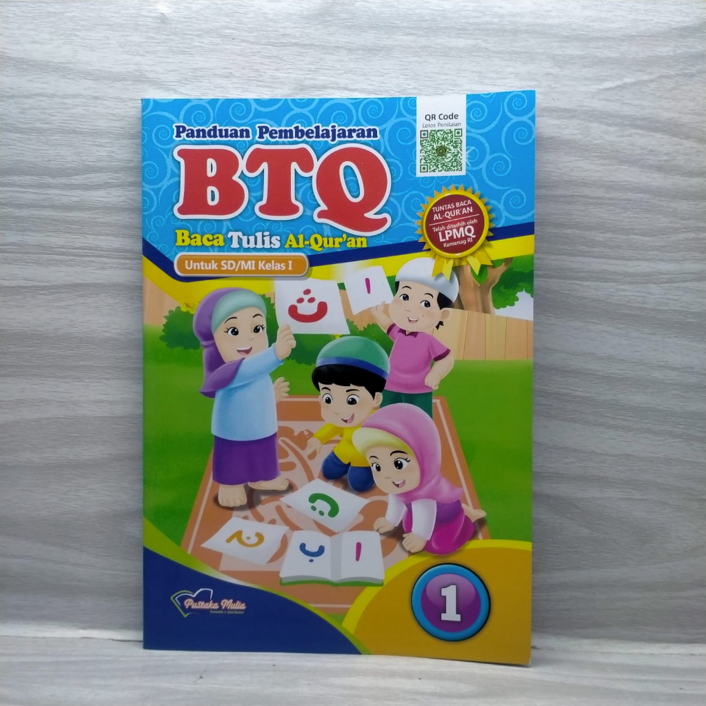 Buku paket BTQ SD/MI KELAS 1 Pustaka Mulia