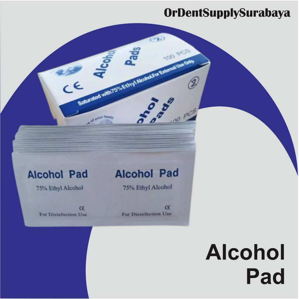 Tisu alcohol alcohol pad isi 100 pcs perbox