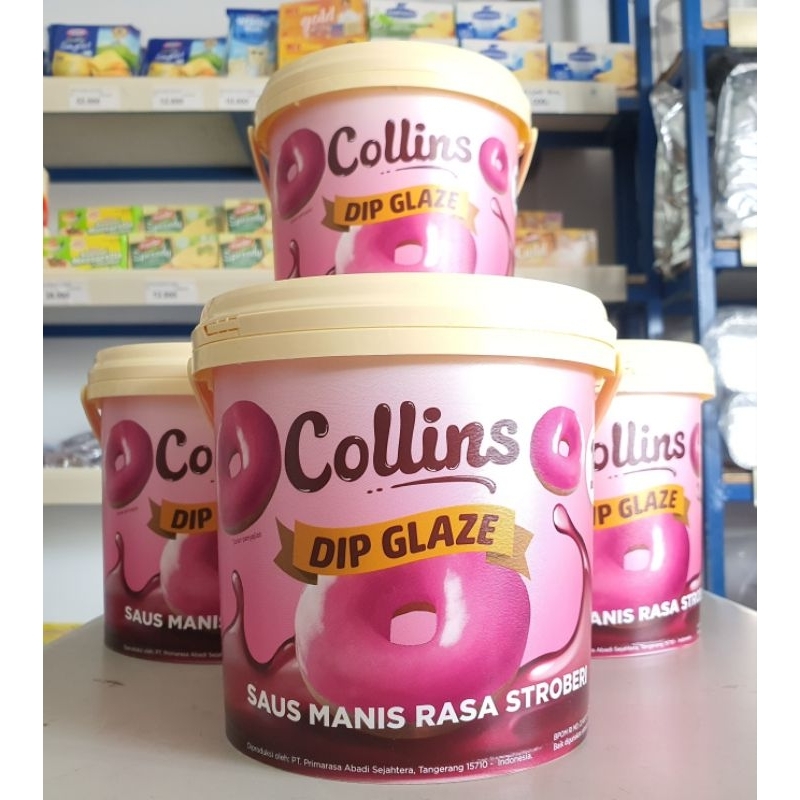 

Collins Glaze Strawberry 1Kg / Topping Donat Strawberry / Dip Glaze Strawberry Collin