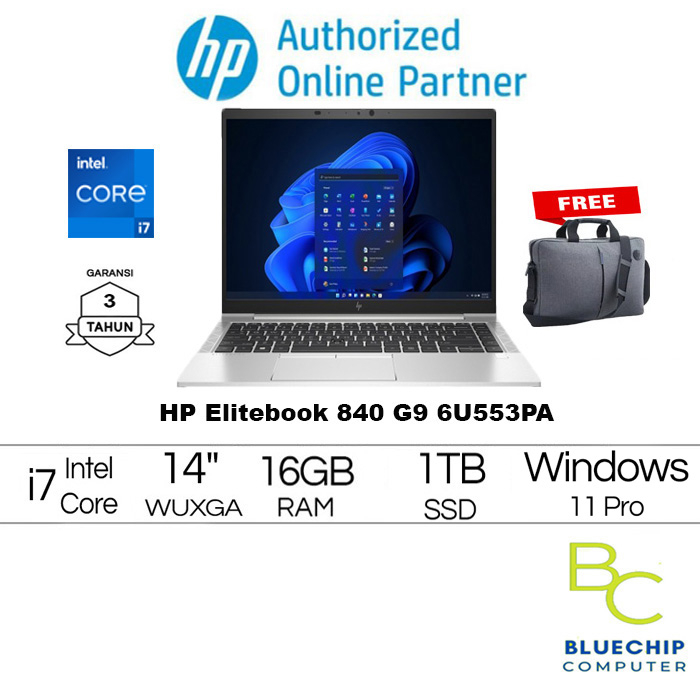 HP Elitebook 840 G9 i7-1255U 16GB 1TB SSD IRIS XE 14"WUXGA W11PRO