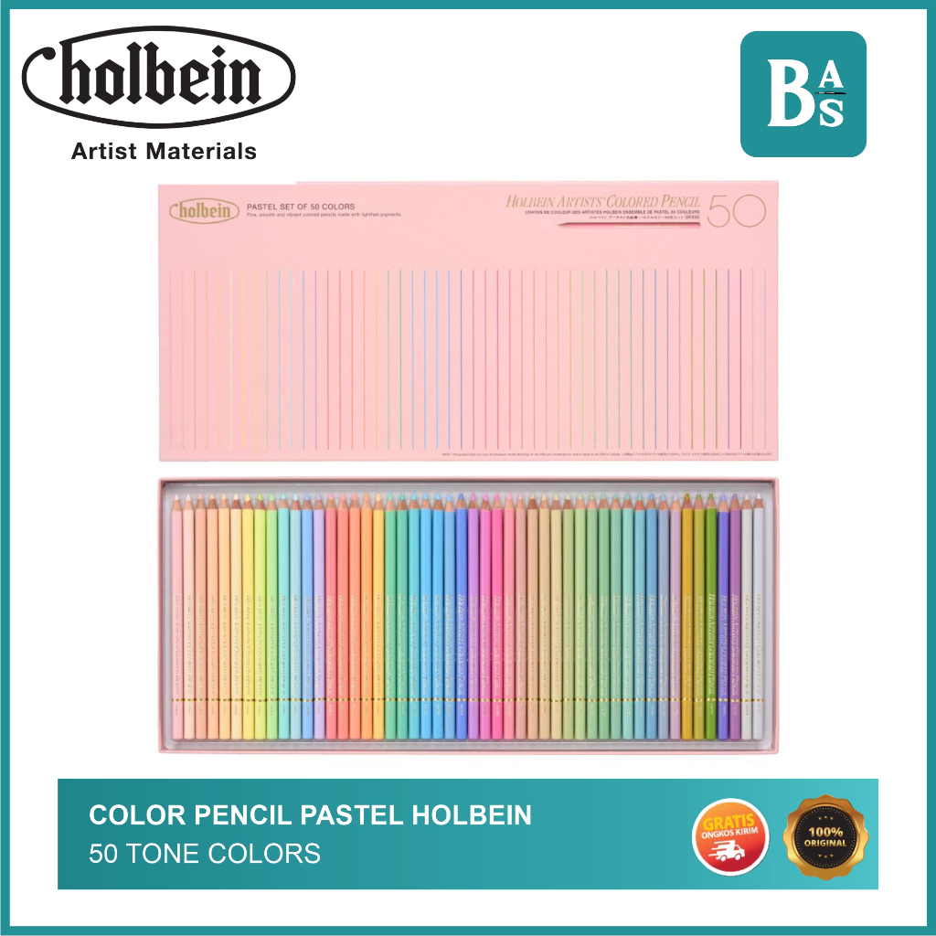 

Color Pencil Pastel Holbein 50 Tone Colors
