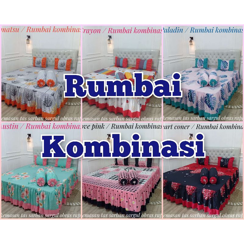 Sprei Rumbai Kombinasi 160