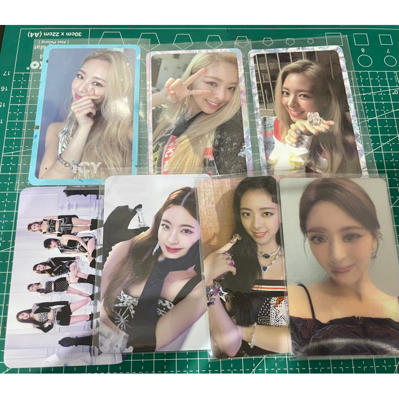 photocard pc itzy yuna lia icy not shy cheshire