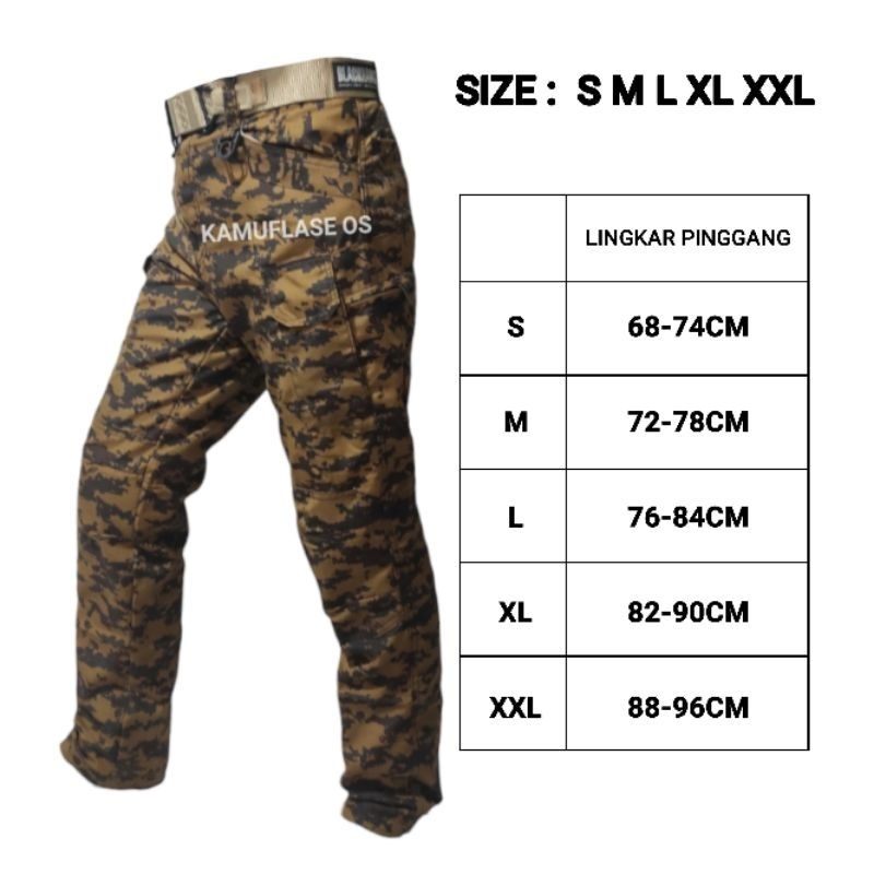 lop Celana panjang pramuka celana cargo tactical loreng pramuka
