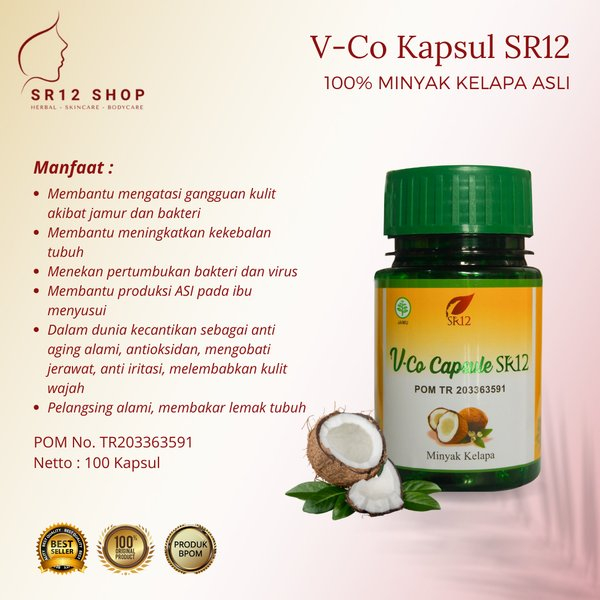 SR12 VICO(Virgin Coconut Oil) ISI 100 KAPSUL
