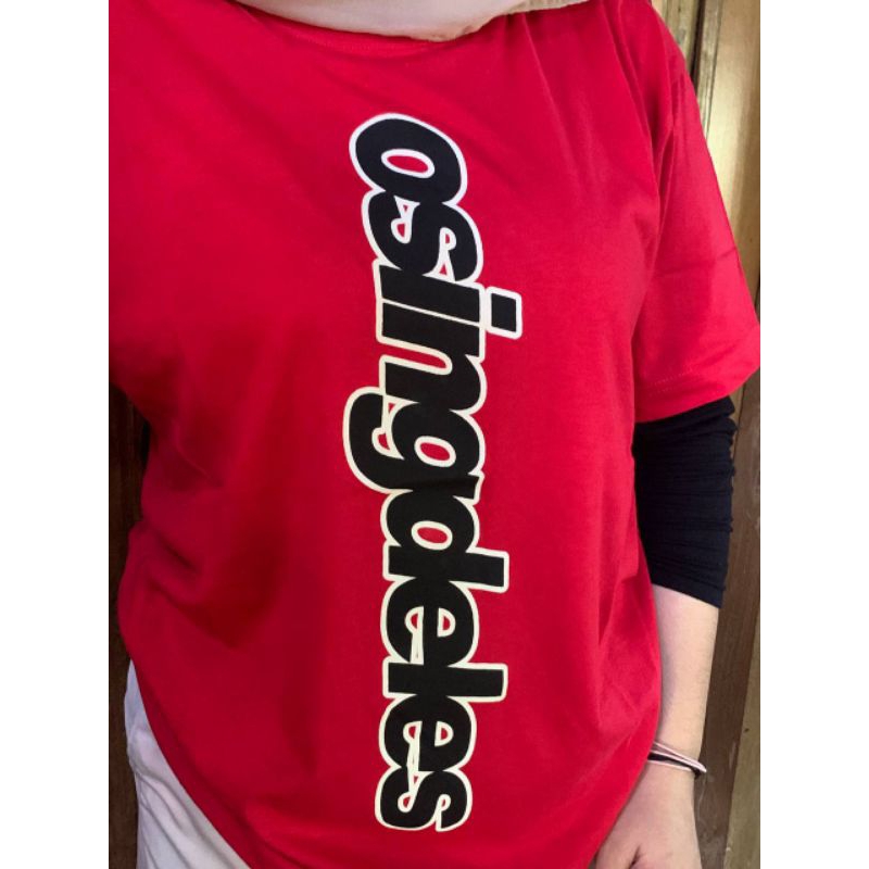 Kaos Warna Merah/Kaos Lengan Pendek/Kaos Osing Deles