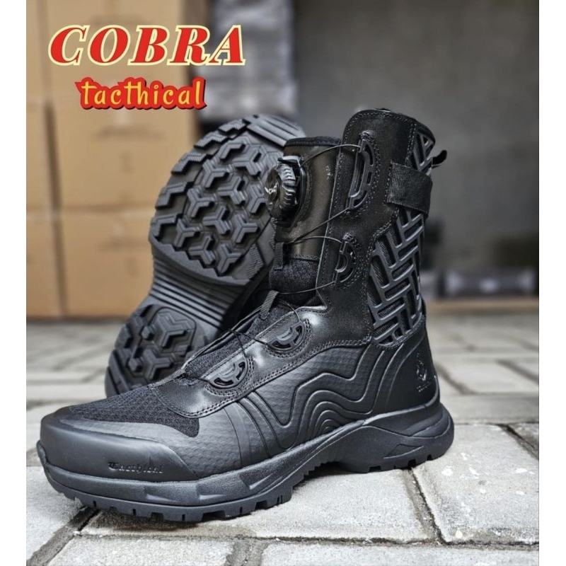 SEPATU PDL TNI POLRI TALI PUTAR ORIGINAL TACTICAL COBRA KULIT ASLI SEPATU PDL TACTICAL