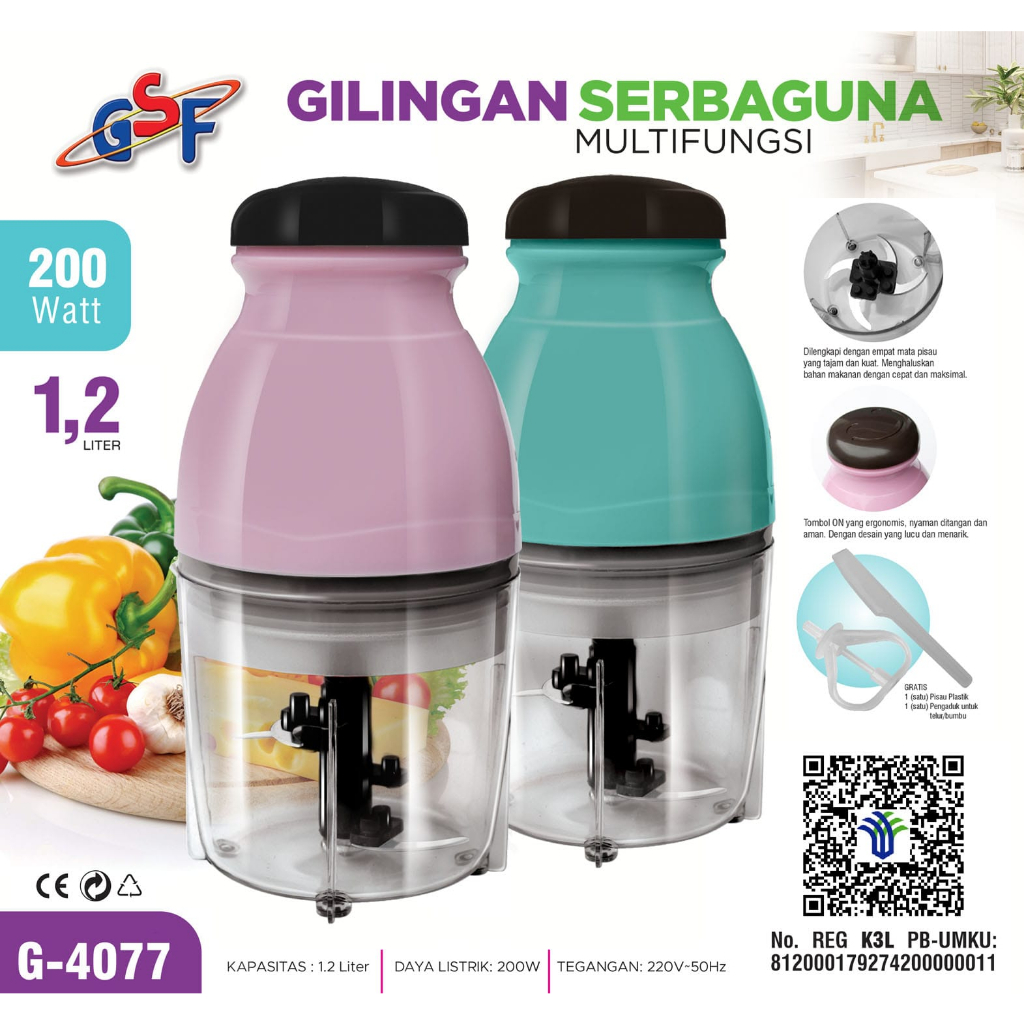 Blender Portable Mini Kapsul GSF G-4077 / Blender Serbaguna GSF G4077