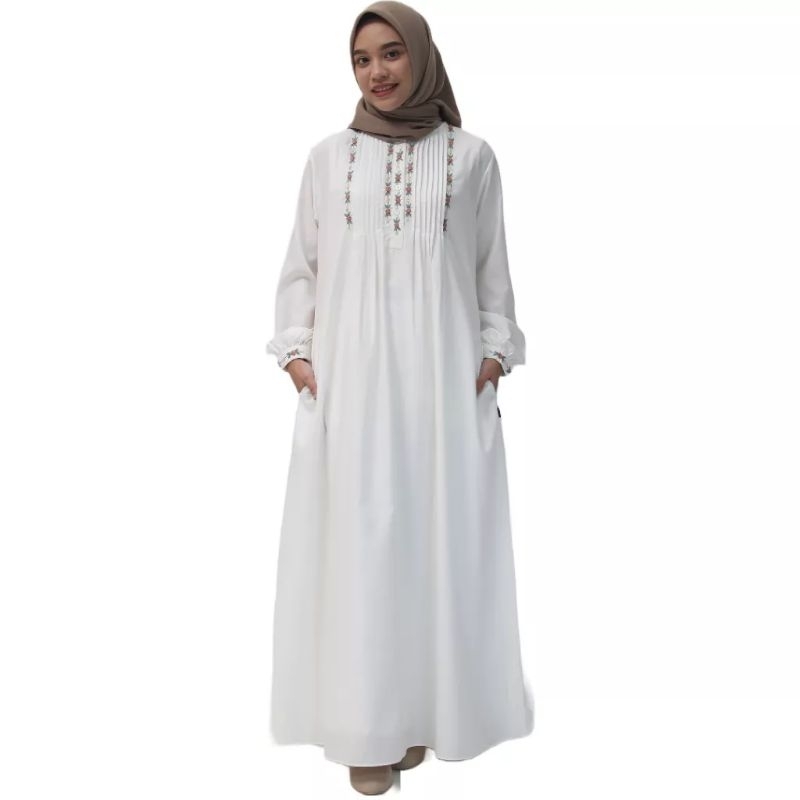 Gamis oppnaisel katun bordir elzatta gamis elzatta
