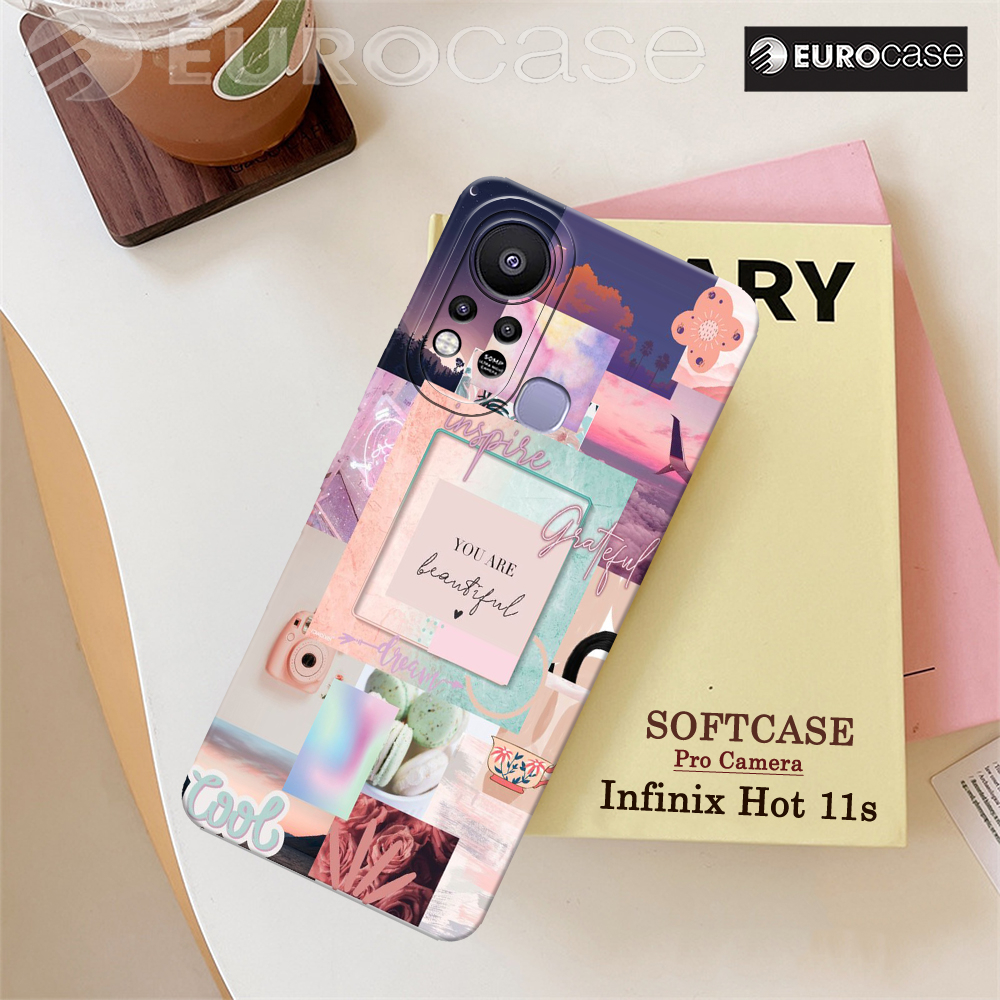 Casing Hp Infinix Hot 11S - Fashion Case Aesthetic - Soft Case Hp Infinix Hot 11S - Kesing Hp Infinix Hot 11S - Case Karakter Cewek / Cowok - Case Terbaru - Aksesoris Handphone - Silikon - Casing Hp Murah - TPU Pro Camera