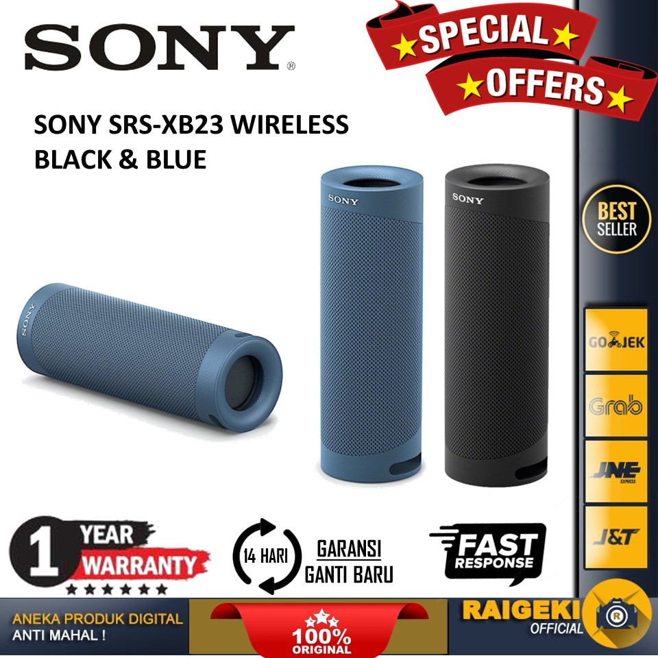 Sony SRS-XB23 Extra Bass Wireless Portable Bluetooth Speaker