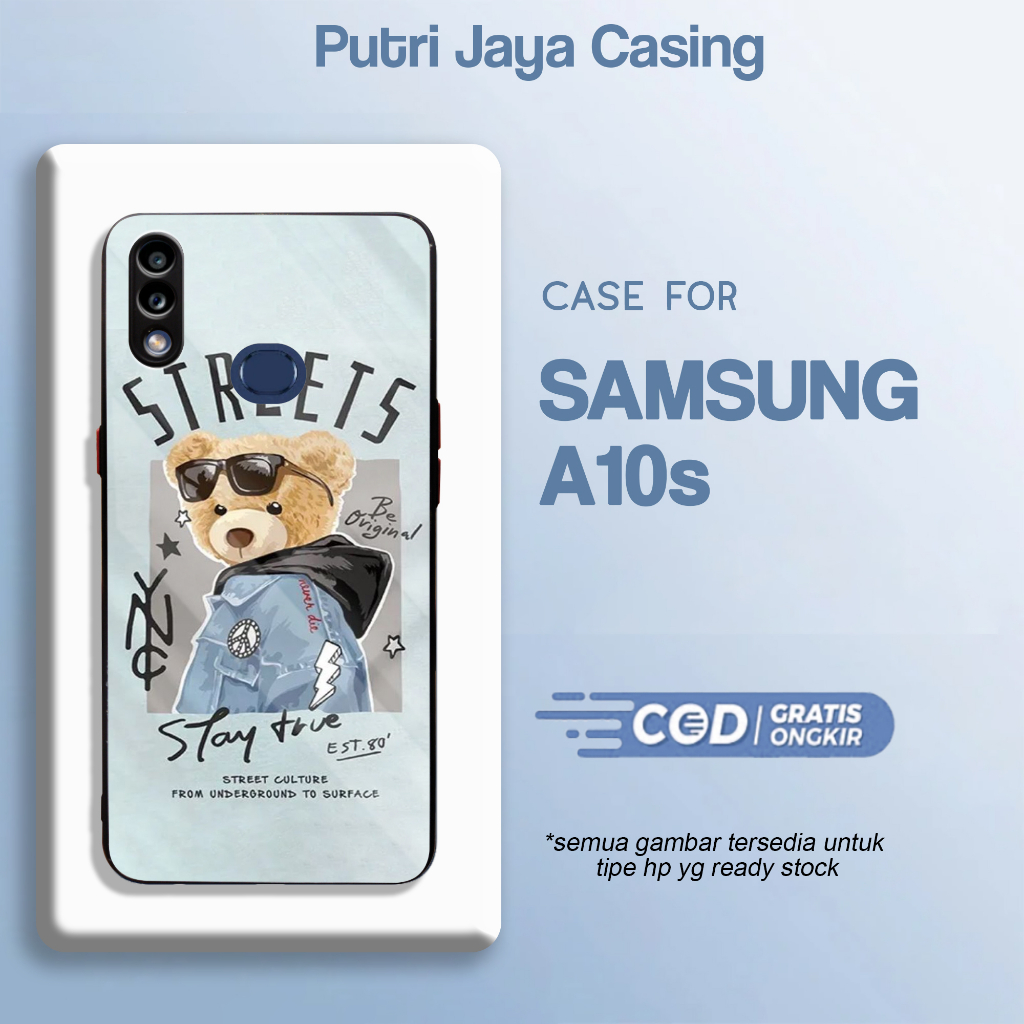 Case Hp Samsung A10s Casing Samsung A10s Motif AESTHETIC BEAR Casing Terbaru Case Karakter Lucu Casi