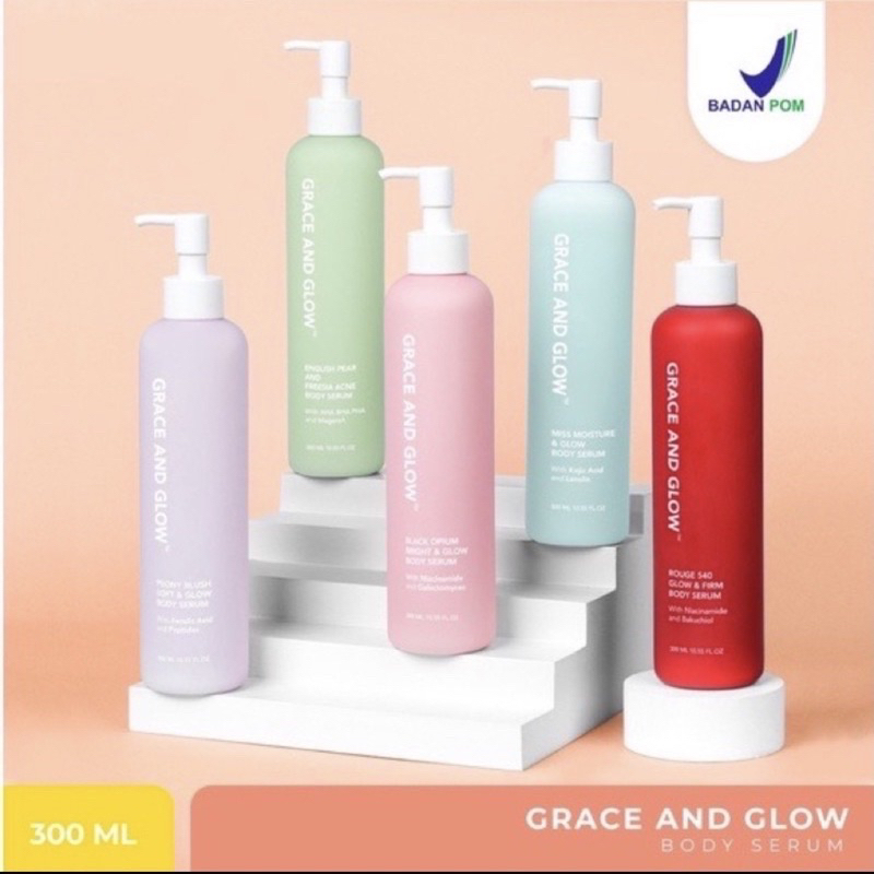 Grace and Glow Body Serum English Pear Freesia Black Opium Body Lotion / Grace & Glow