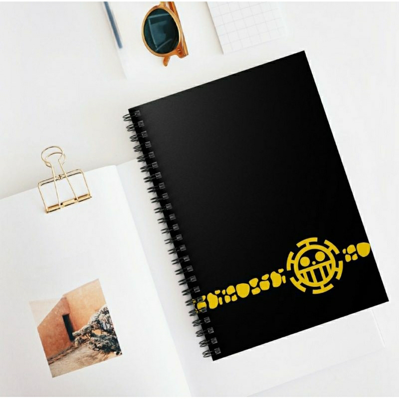 

Notebook One Piece Trafalgar Law Heart Pirates Logo Book