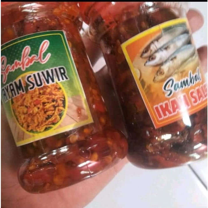 

sambal ayam suwir kemasan botol 150 ml