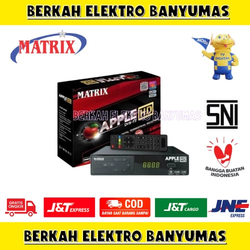 SET TOP BOX MATRIX APPLE / SET TOP BOX MATRIX DVBT2 / STB MATRIX BURGER DVBT2 / MATRIX RECEIVER TV