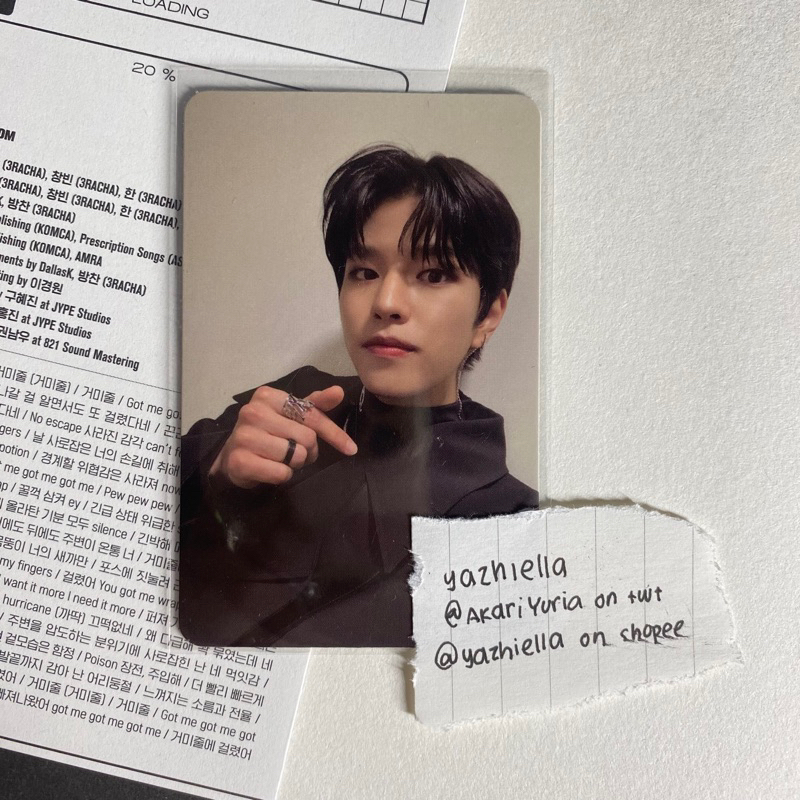 [WTS] PHOTOCARD OFFICIAL SEUNGMIN STRAY KIDS ODDINARY BLACK VER. PC