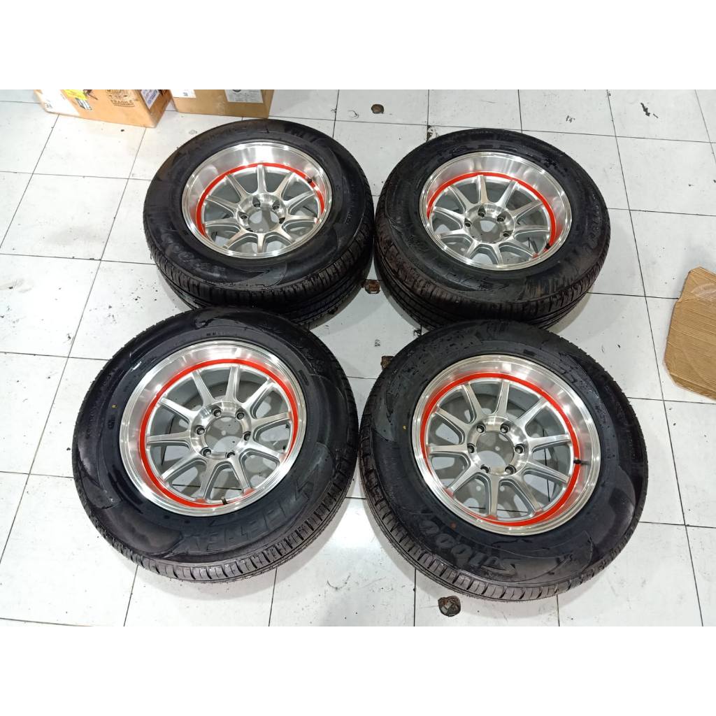 Velg Mobil Bekas Ring 18 Lubang 6 TOBOALI HSR R18X9 6X139,7 BAN 285 60 R18