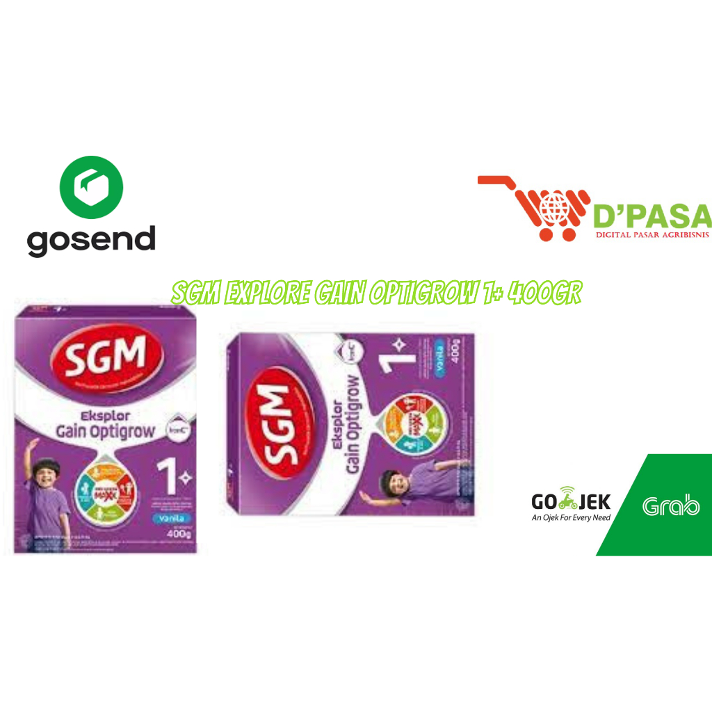 KIRIM INSTAN/COD SGM EXPLORE GAIN OPTIGROW 1+ 400GR