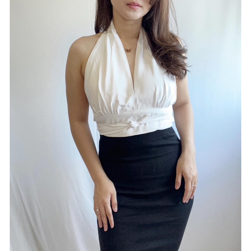 Renee Backless Halter Top