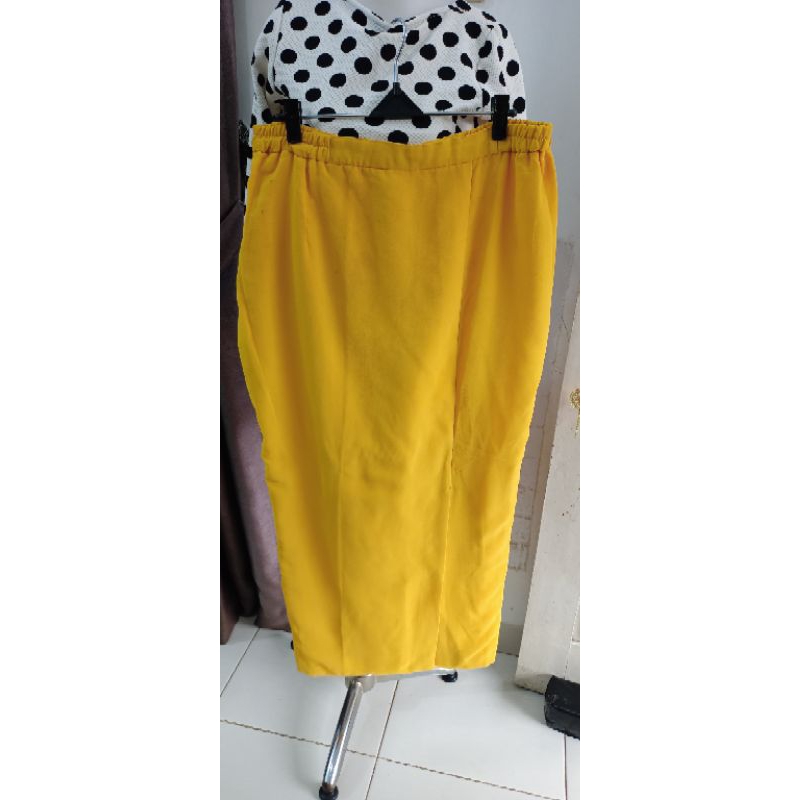 pl Rok ceruti kuning full furing Cantik Jumbo