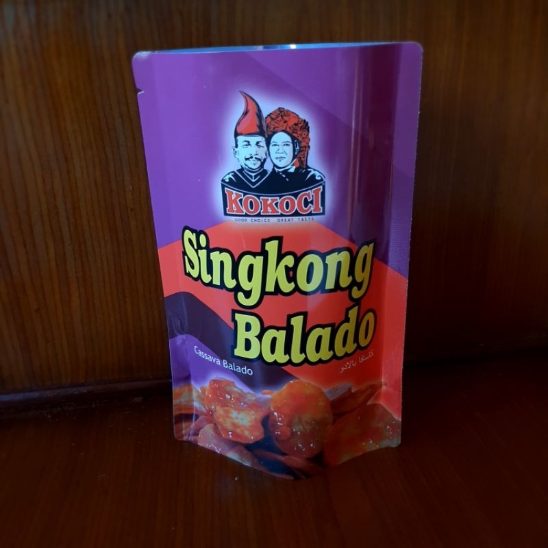 

Singkong Balado Kokoci Kemasan Full colour 150g