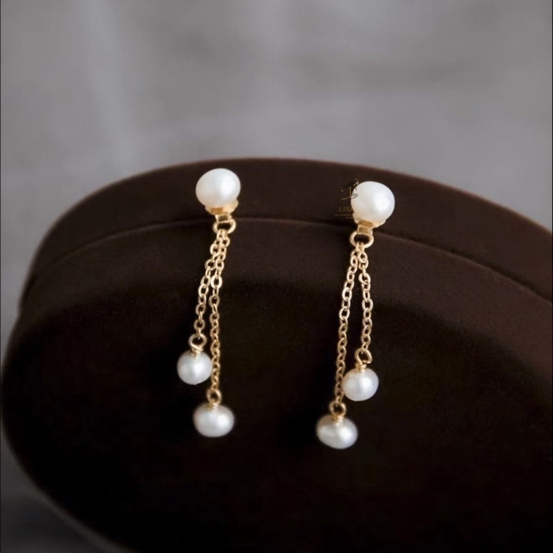 Anting Mutiara Air Tawar Asli +Sertifikat| Anting Mutiara Lombok Asli | Anting Panjang Wanita | Anti