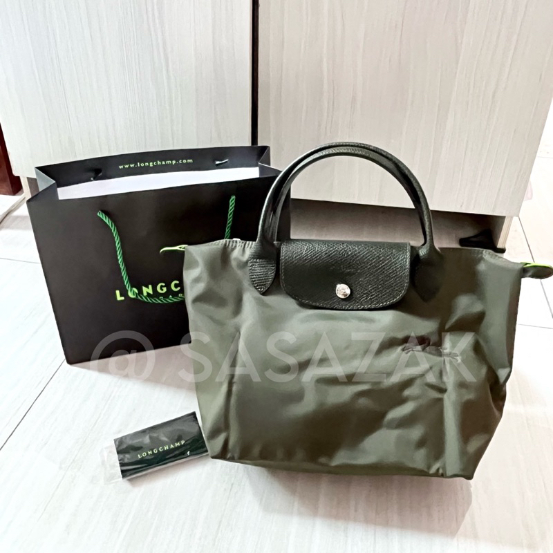 Longchamp Le Pliage Green S Top Handle Bag Forest NEW AUTHENTIC ORIGINAL