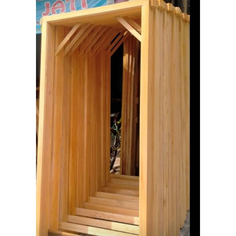 kusen pintu mahoni