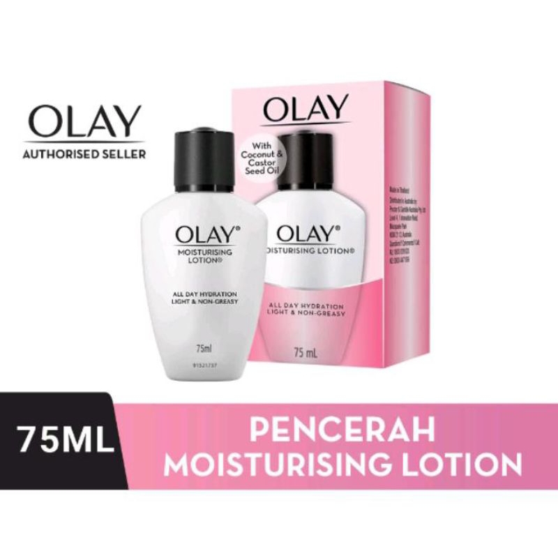 OLAY Krim Pelembab Natural White Pencerah Moisturizing Lotion Brightening