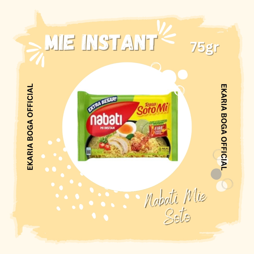 

BIHUN | MIE | MIE INSTAN | NABATI | MIE NABATI | NABATI MIE SOTO 75GR